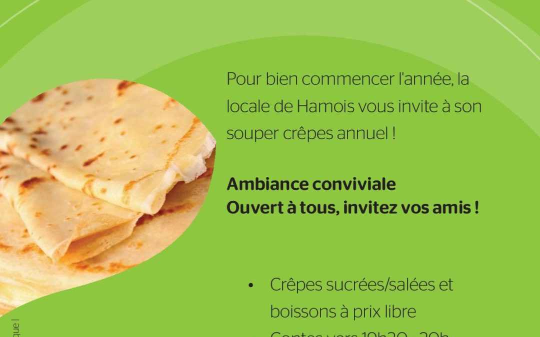 Souper crêpes annuel de la locale